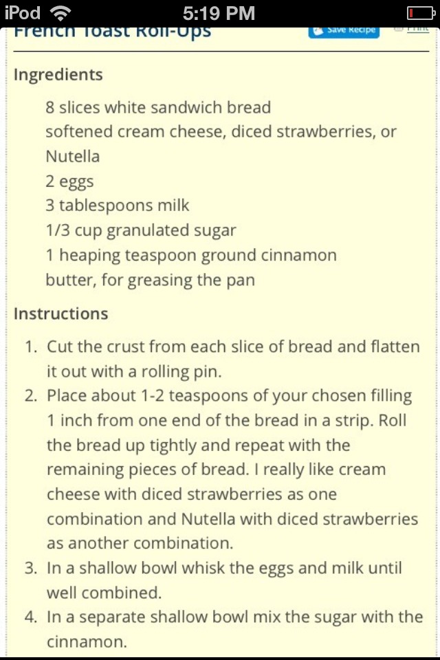 French Toast Rolls !! Yumm 