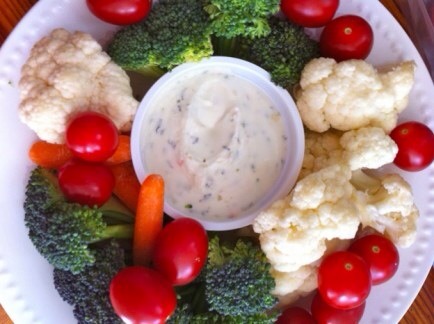 Creamy Yogurt Ranch Dressing

These veggies dipped in low-fat yogurt and herbs will disappear in minutes!