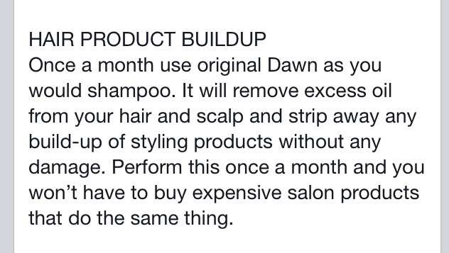 Dawn Dish Soap. Not Just For Washing Dishes Anymore!