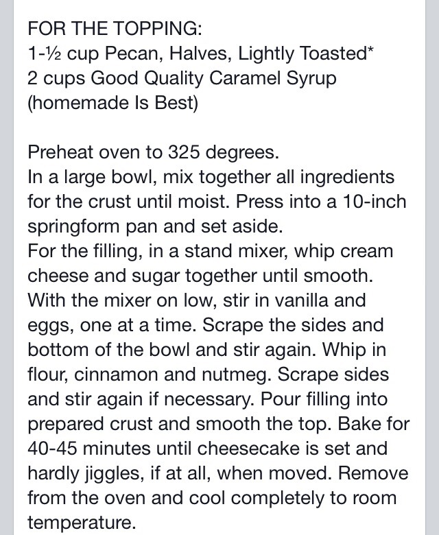 Pecan Pie Caramel Cheesecake 