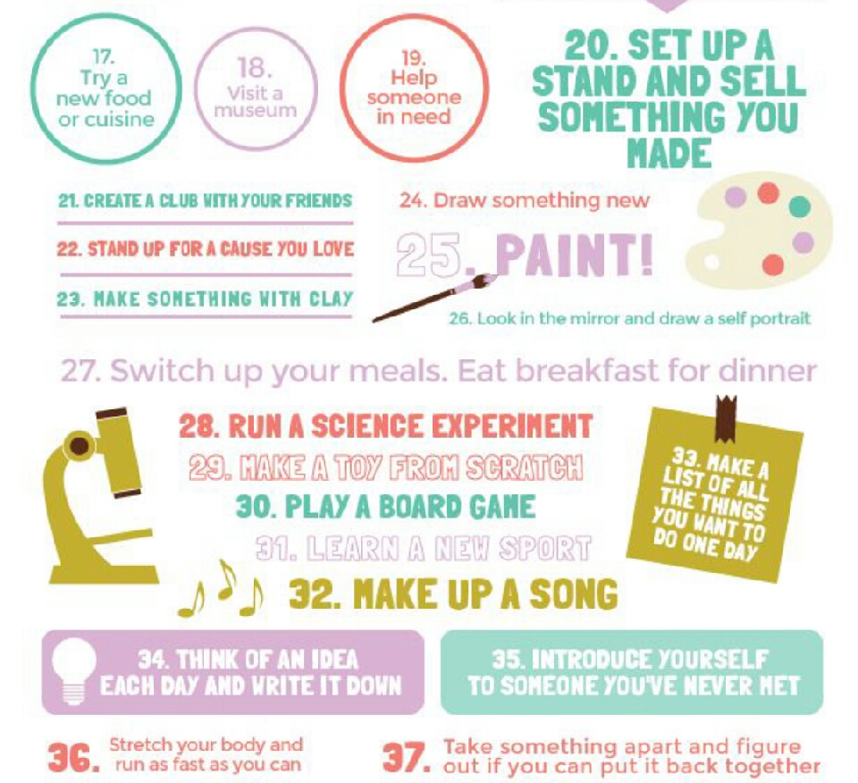 50 Ways To Keep Your Kids Creative!