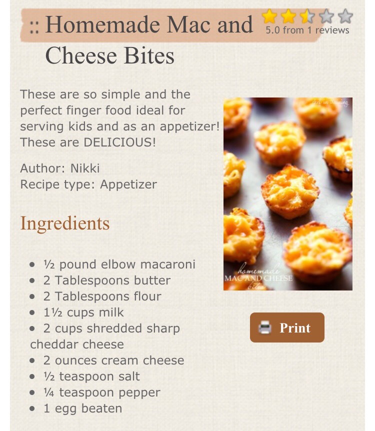 Homemade Mac And Cheese Bites!