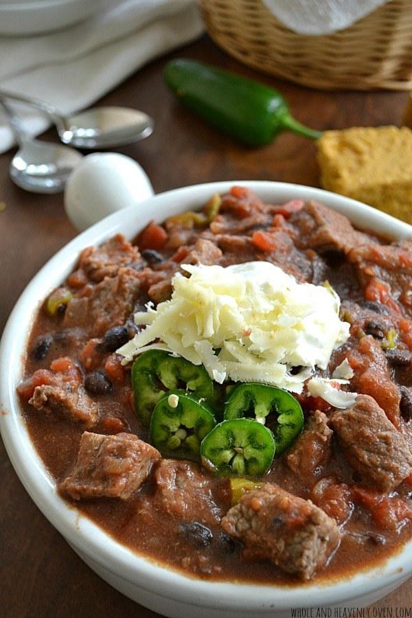 15. Kickin’ Steak Chili 