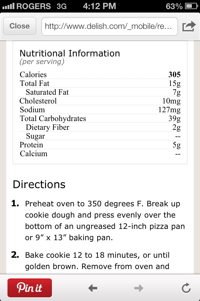 Peanut Butter Cookie Pizza