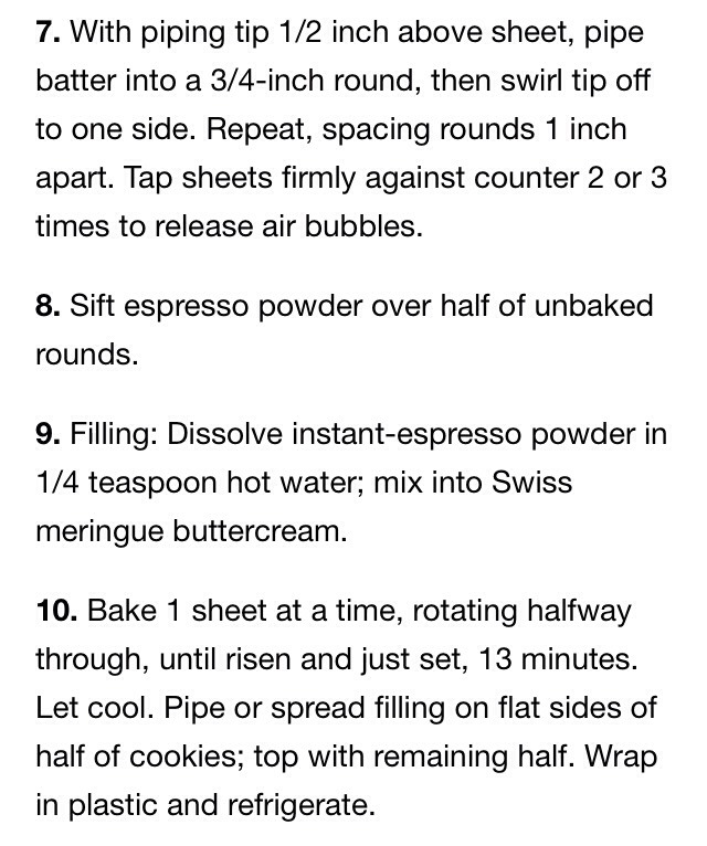 Mocha Macaroons Recipe 