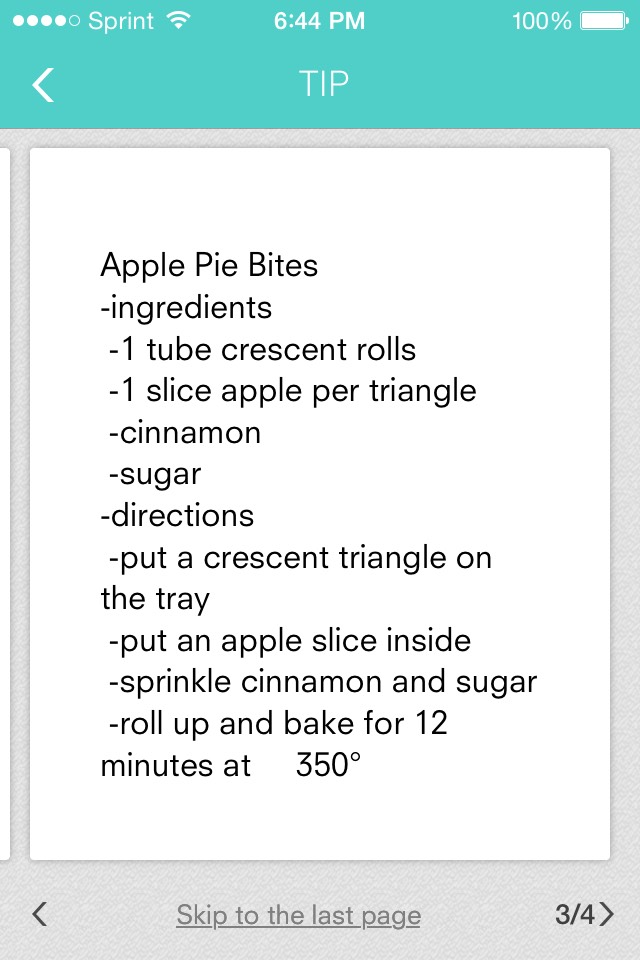Rolled Apple Pie🍎