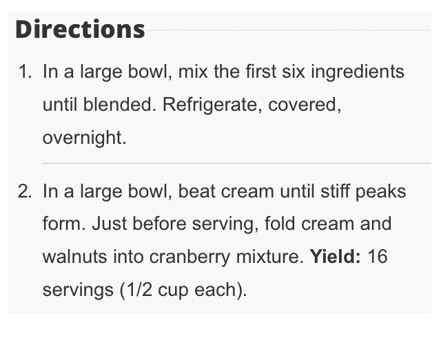 Creamy Cranberry Salad