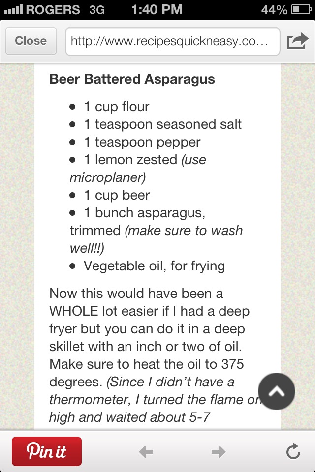 Beer Battered Asparagus With A Creamy Lemon Herb Dipping Sauce