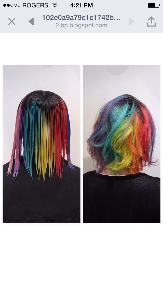 Rainbow Hair Colors 