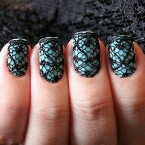 Lace Design Nails
