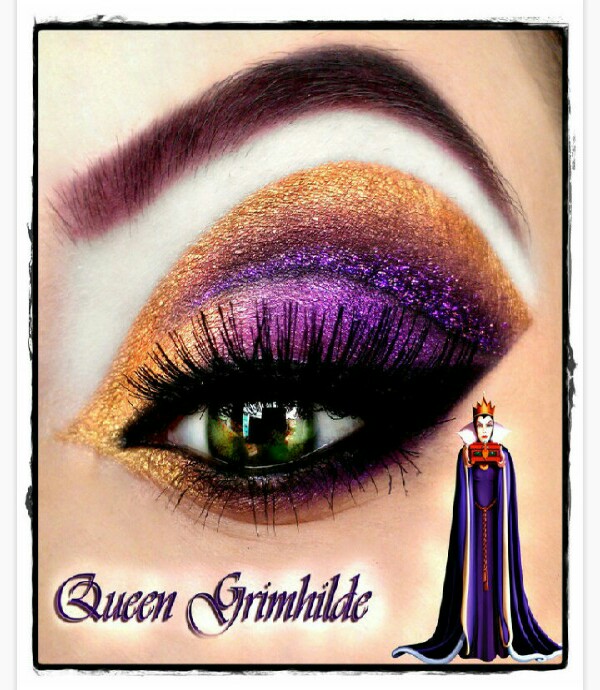 Beautiful Disney inspired makeup.