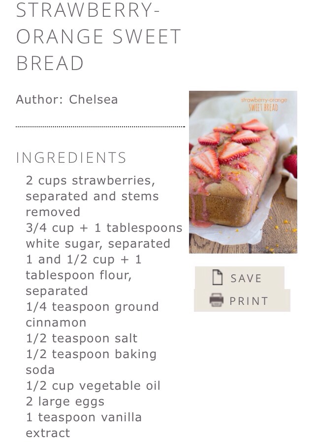 🍰 Strawberry Orange Sweet Bread!🍰