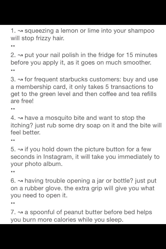Life Hacks & Tips! 