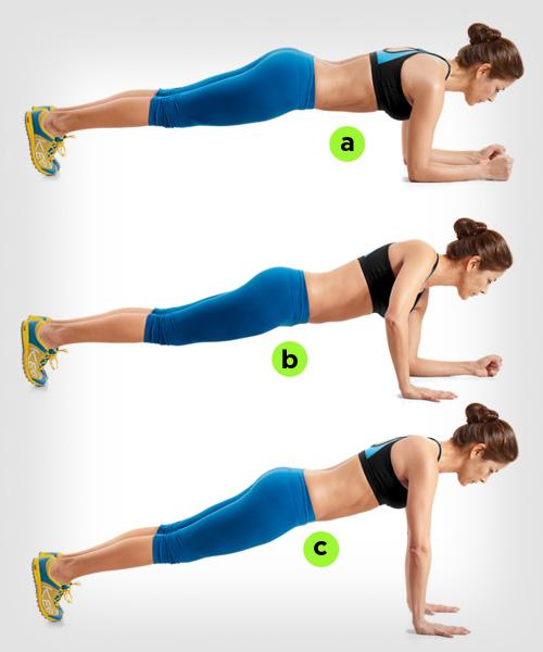 Plank: As it’s been said, a dancer’s bod is all about the core, and the plank is the perfect move to strengthen yours. So, drop down and give me 5 reps, holding for 20 seconds and resting for 5 seconds.