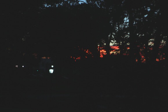 Gets dark earlier 