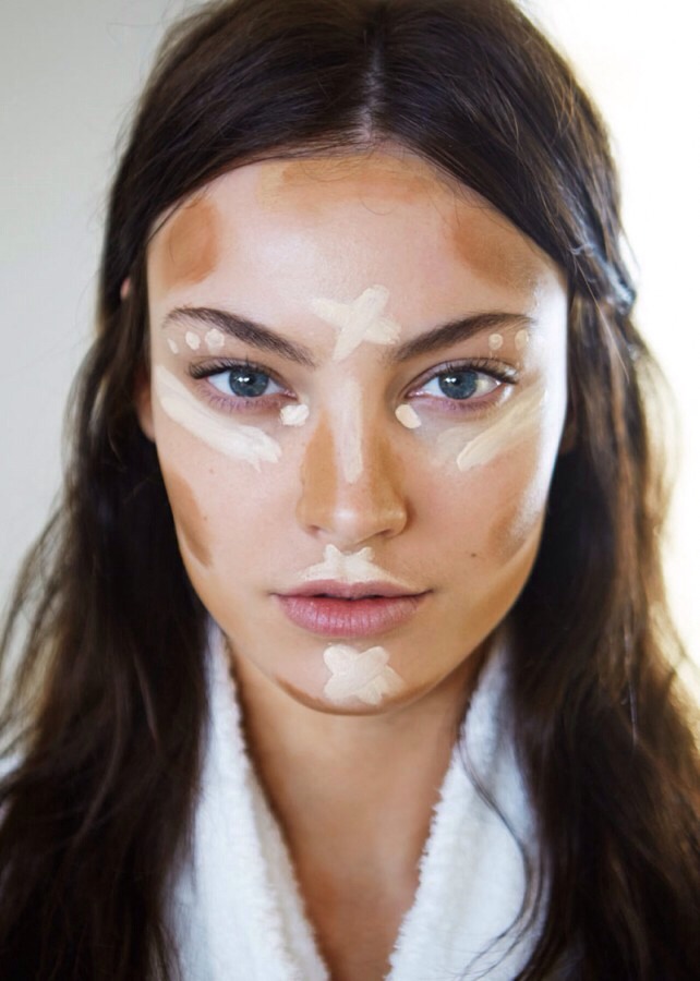 Follow this pattern for contouring.