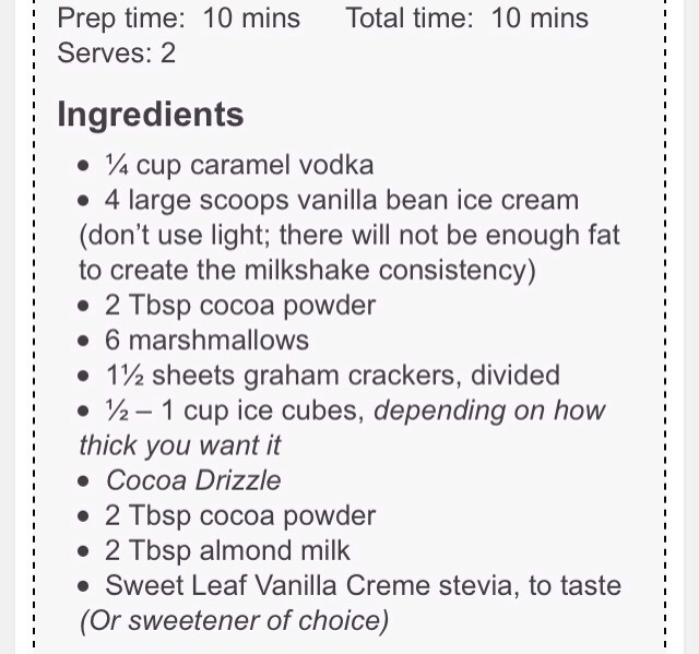Tipsy Caramel S'more Milkshake
