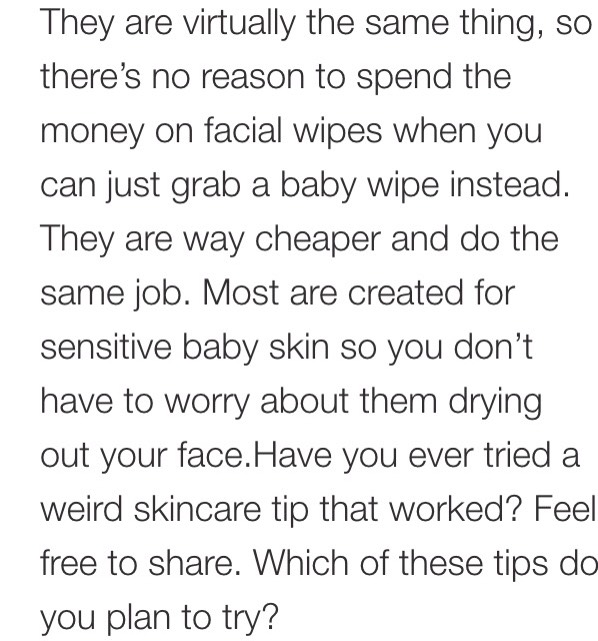 ✨Weird Skincare Tips That Actually Work✨