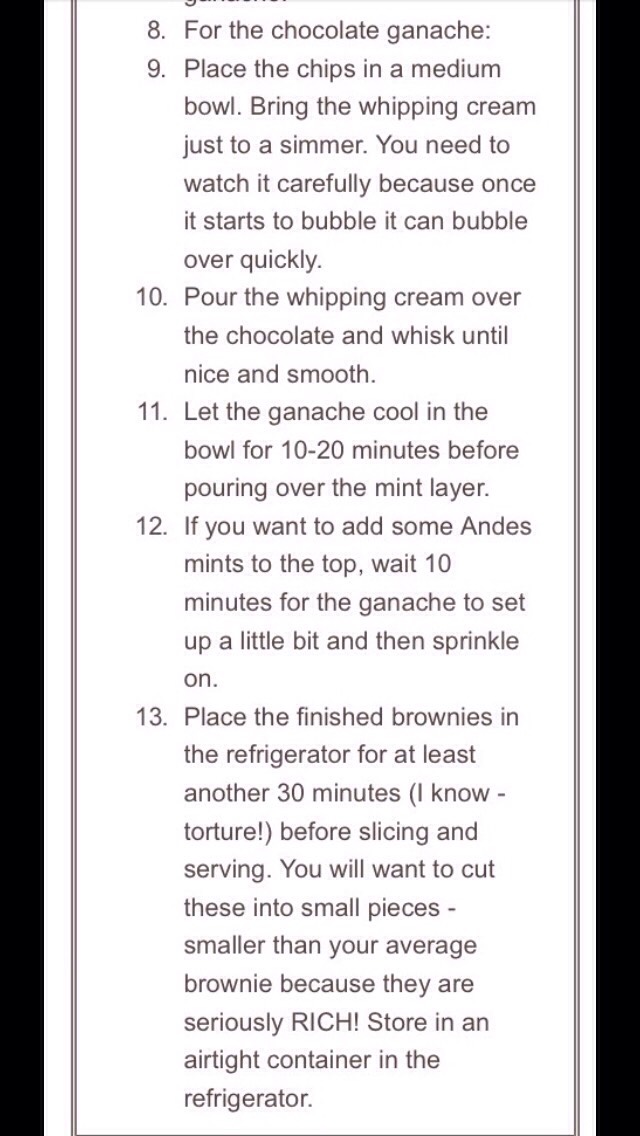 Diy Chocolate Mint Brownies ππππ©