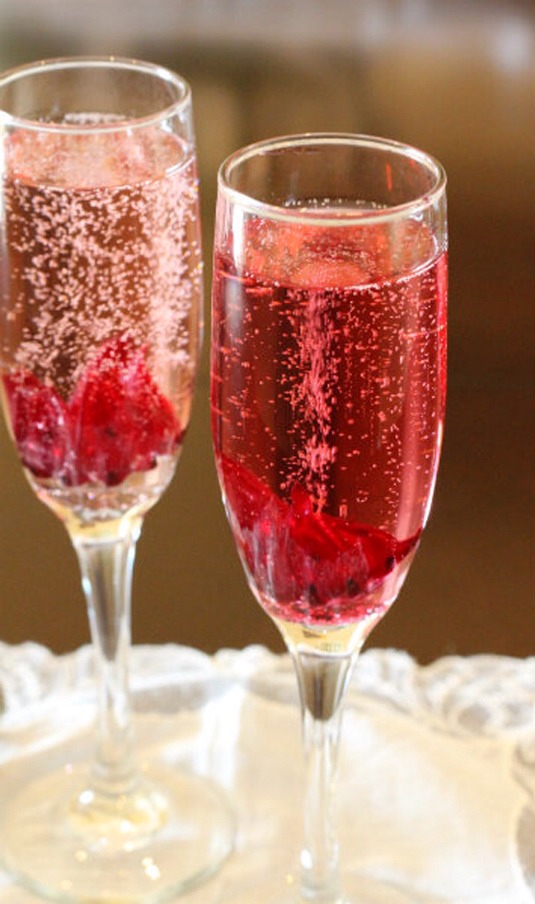 8. Pear Hibiscus Cocktail
If you’re looking for the perfect cocktail for brunch, well, you found it.