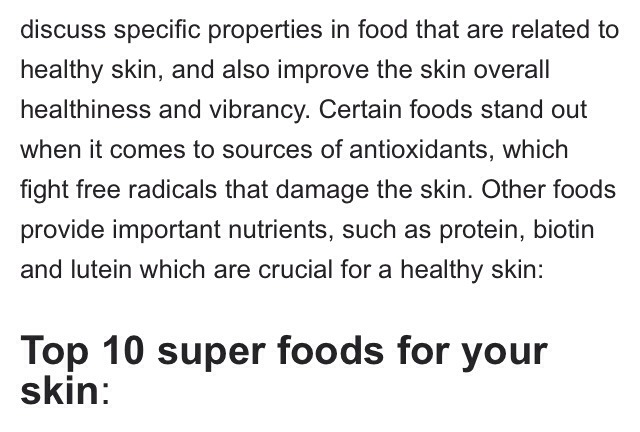 Top 10 Super Foods To Get The Best Skin Ever!