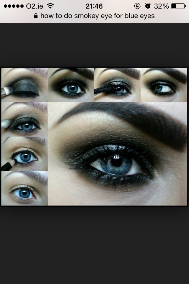 Eyeshadow Tutorial For Blue , Green And Brown Eyes. If This Helped You Please Like 😙. Enjoy