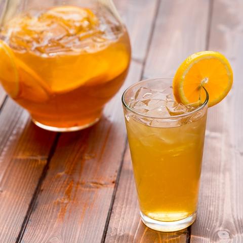 Honey Orange Sweet Tea
Recipe:
1 orange
1 cup sugar
2 tbsp. honey
4 tea bags
8 cups water