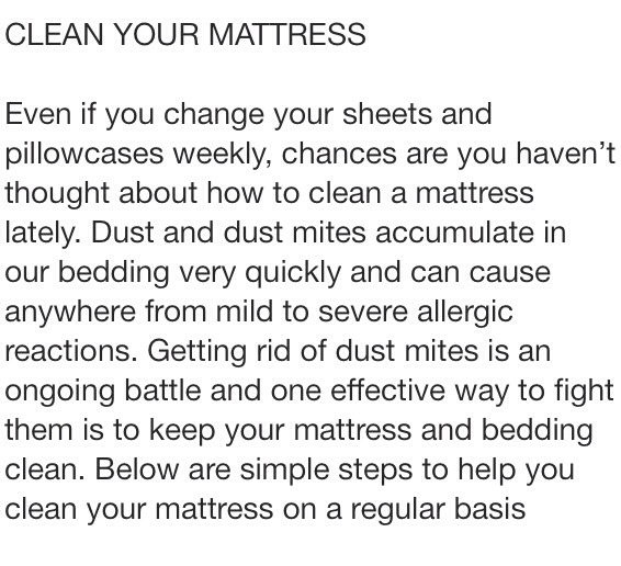 Clean Your Nasty Mattress ! 