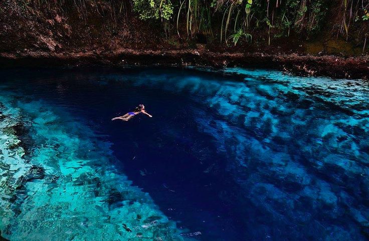 4. The Enchanted River in Surigao, Philippines 