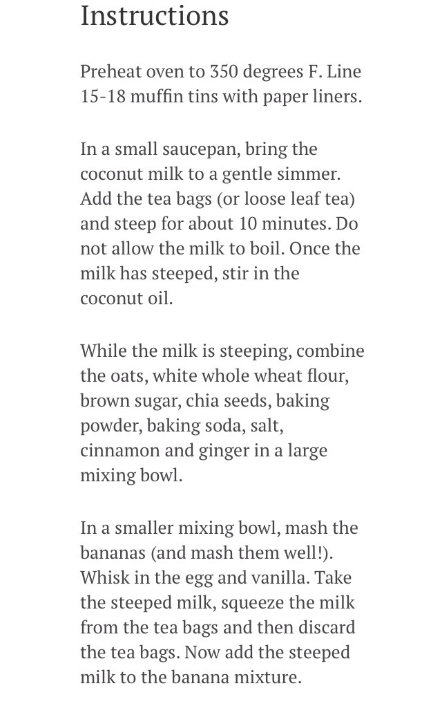 Deliciously Healthy Vanilla Chia Seed & Earl Grey Chocolate Banana Muffins 