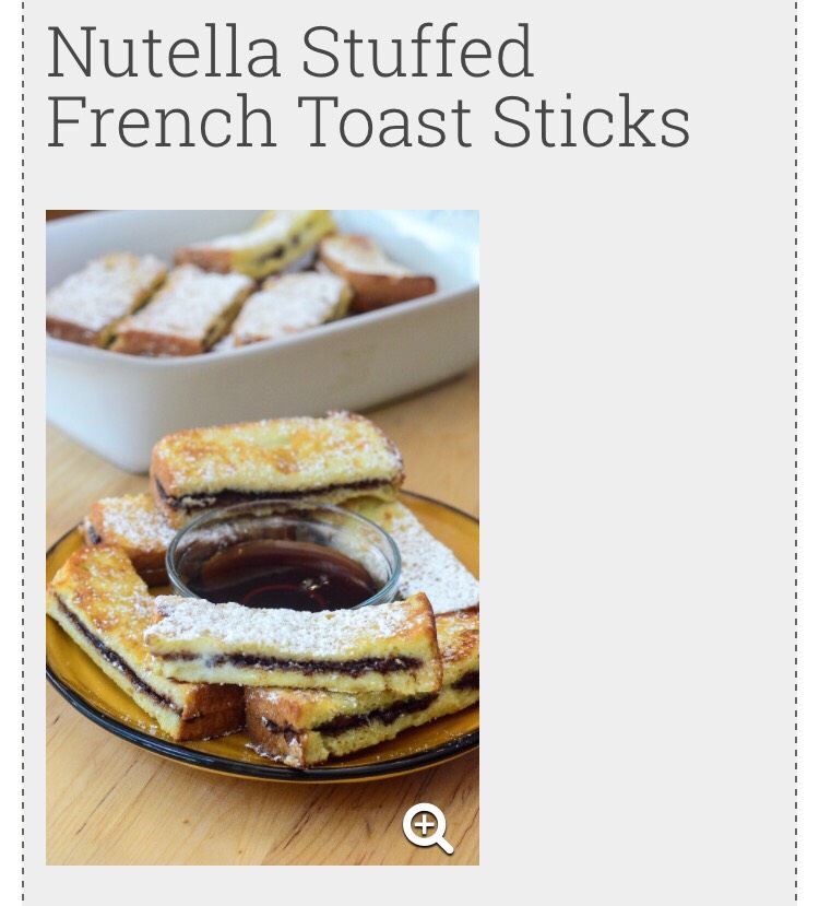 ✨Nutella Stuffed French Toast Sticks✨