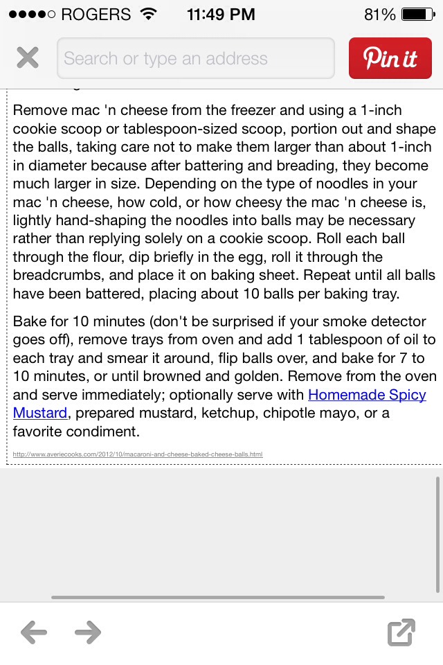 Baked Macaroni And Cheese Balls