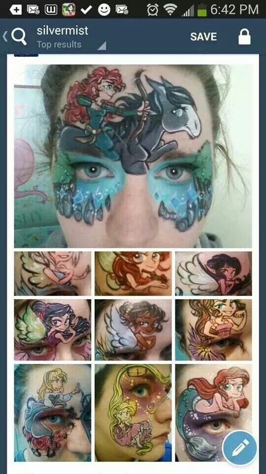Face And Body Paint: Disney Inspired. 