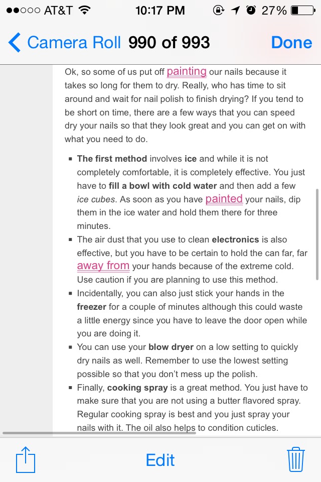 ✨🎀7 Ways To Dry Nail Polish Instantly✨🎀💅