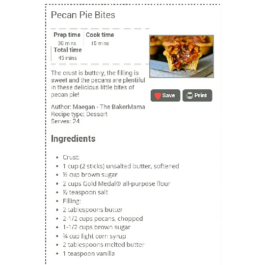 Pecan Pie Bites

    

