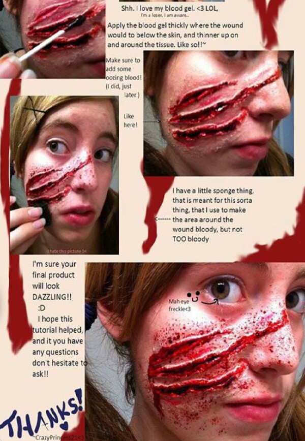 DIY Halloween "Scar" Make-up Tutorial! 