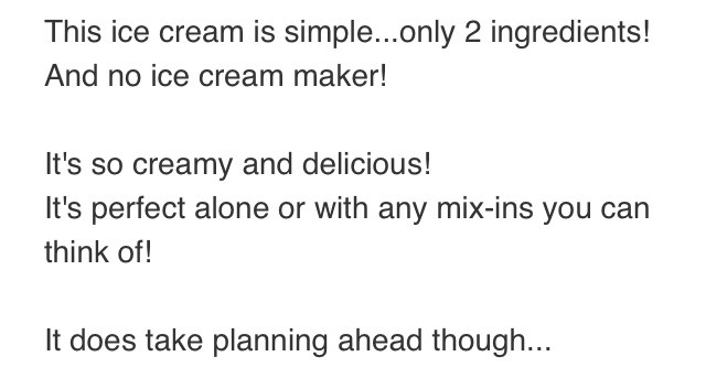 2⃣ Ingredient Ice Cream Without An Ice Cream Maker! YUM!