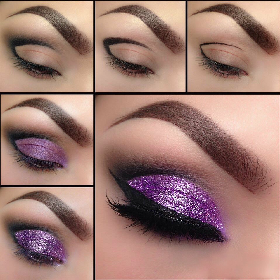 Glitter Eyeshadow Tutorials🐚