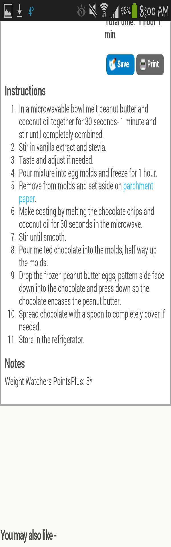 sugar free peanut butter eggs