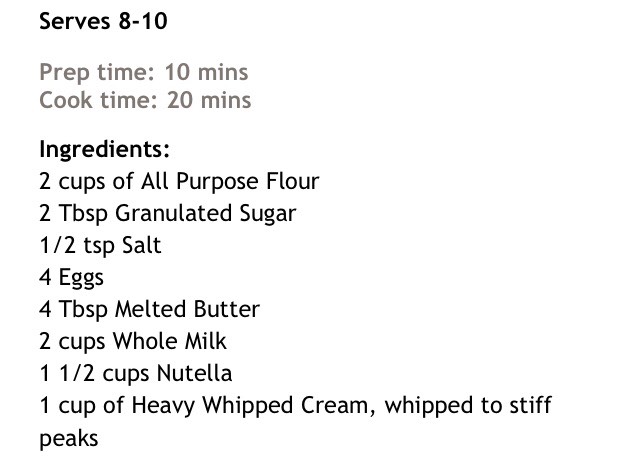 Easy Nutella Crepe Cake Recipe 