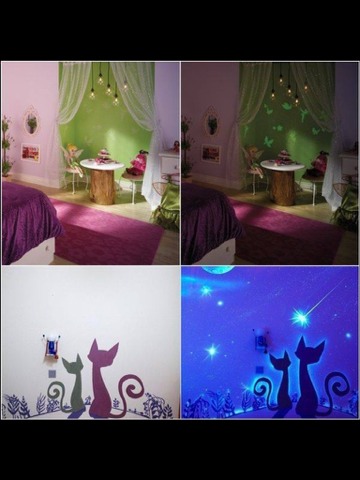 Glow In The Dark Paint Kids Room :) So Cool! 
