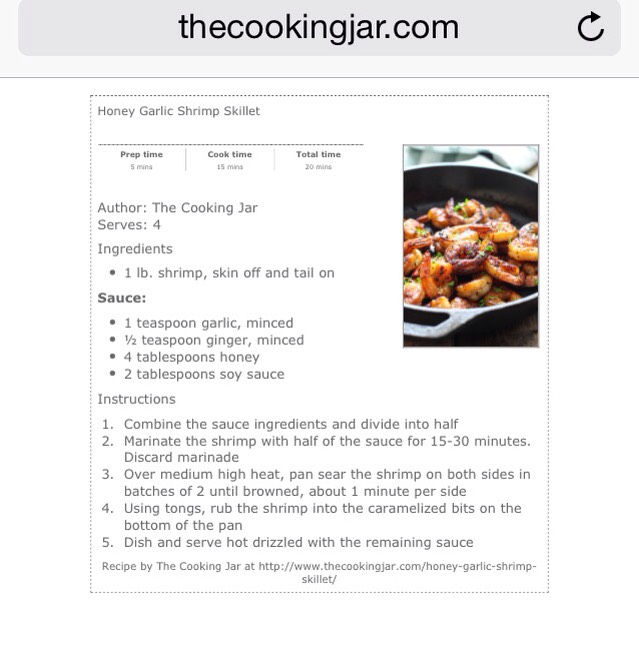Honey Garlic Shrimp Skillet! 🍤