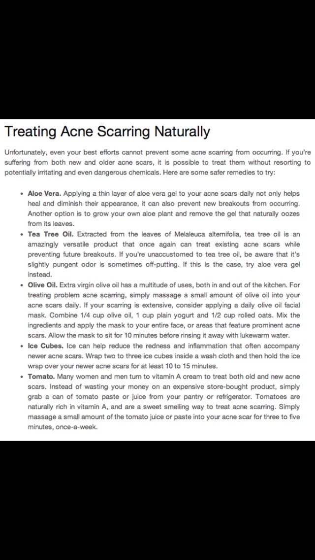 Natural Acne Scar Treatment 