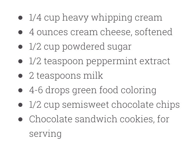 Mint Chocolate Chips Cheesecake Dip