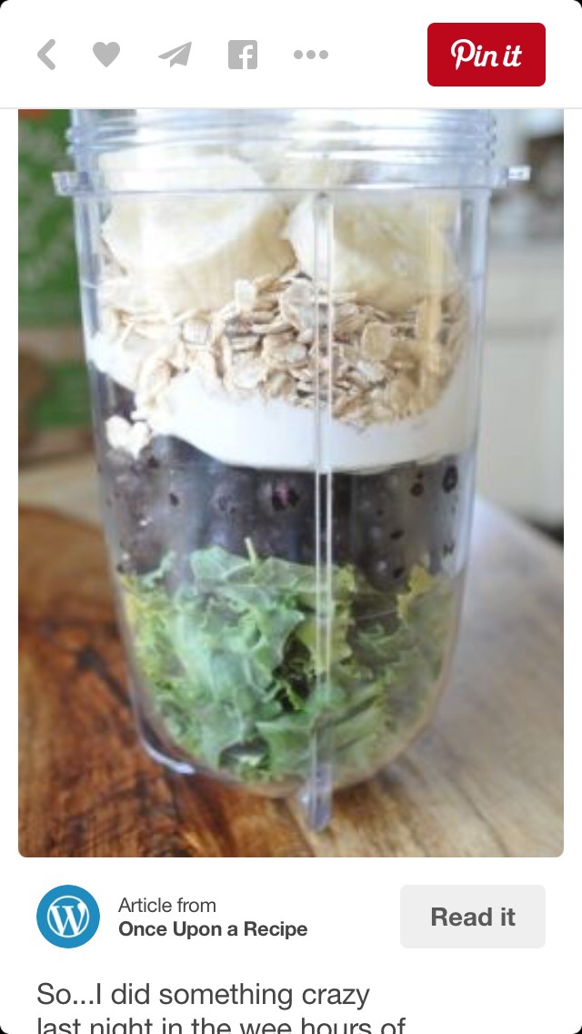 Kale,blueberries,yogurt,oats,bananas 
