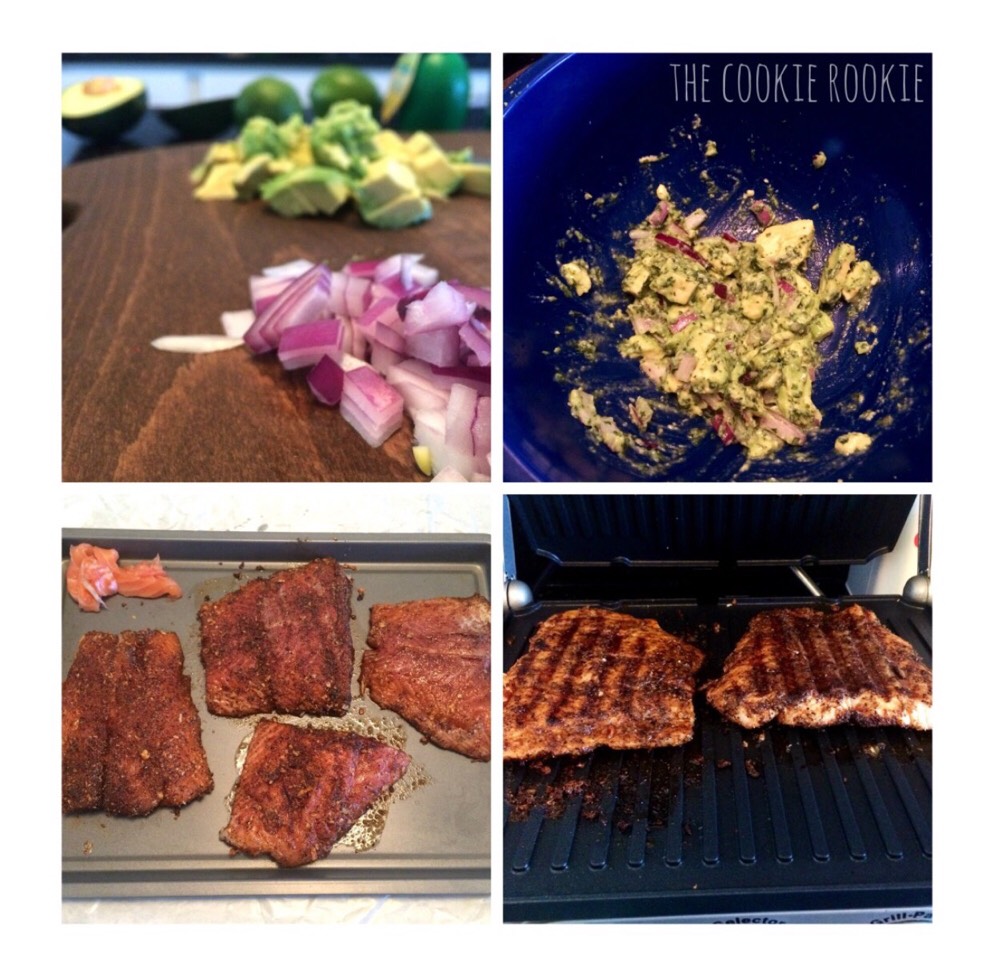 Grilled Salmon With Avocado Salsa