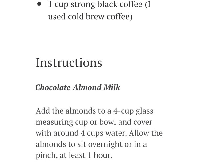 Almond Chocolate Milk With Creamy Ice Coffee Cubes 