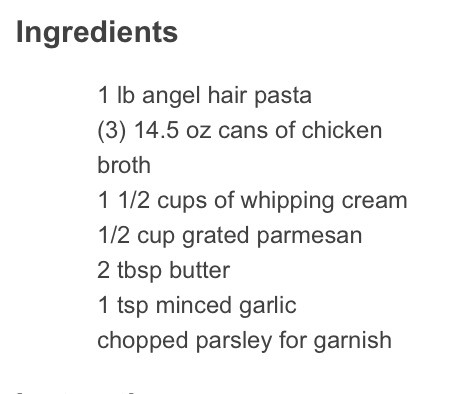One Pot Creamy Garlic Pasta - Yummy!