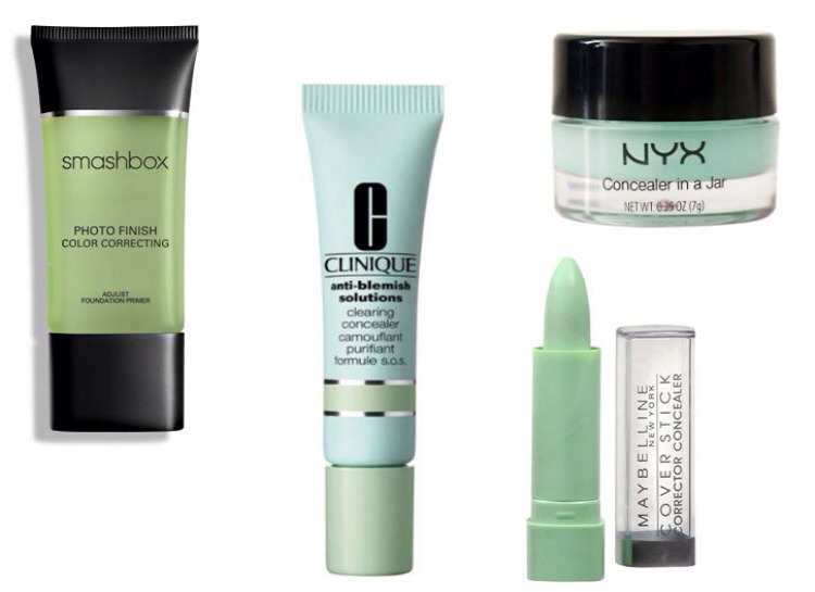 4) Green tinted concealer...