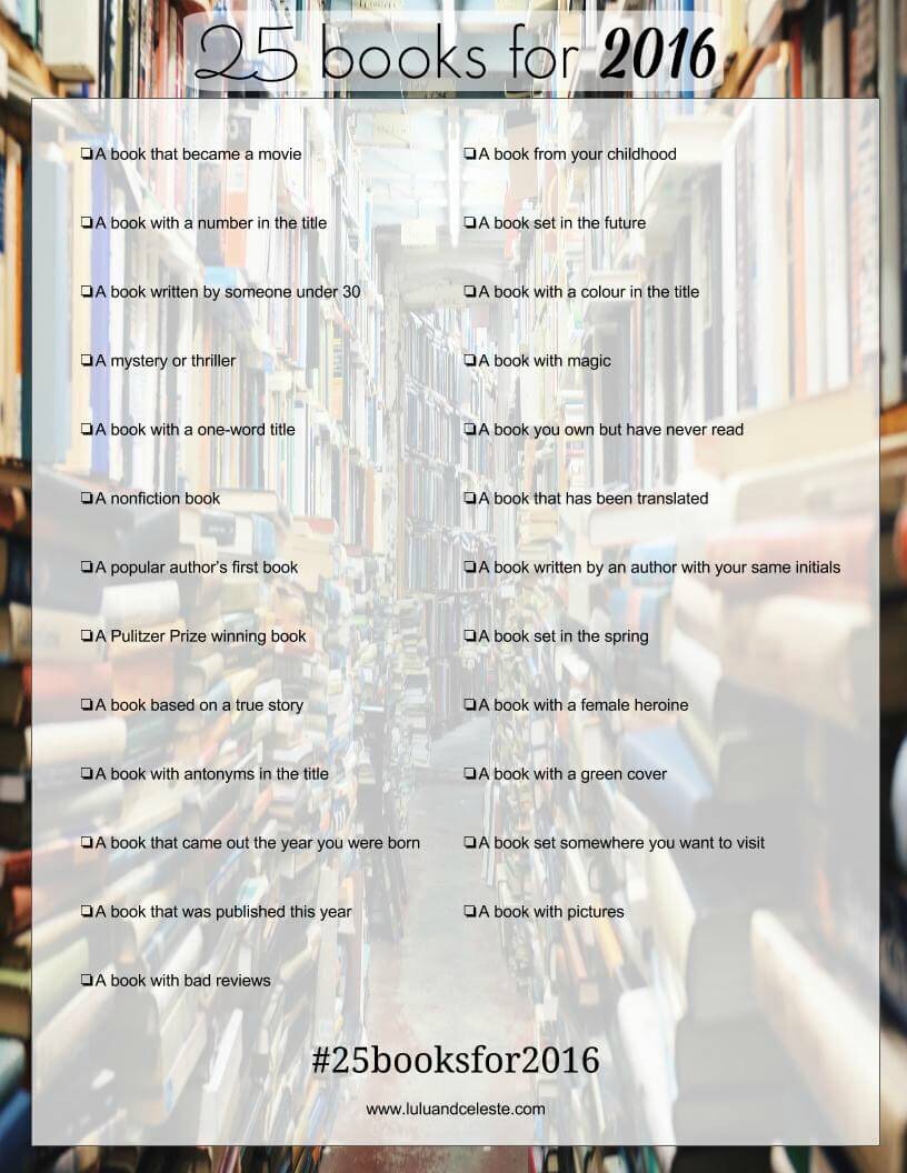 2016 Reading Challenges!